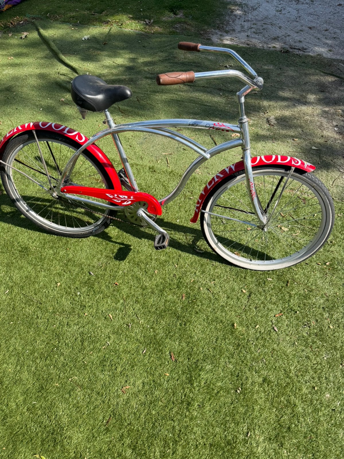 River Wood Beach Cruiser / Chopperfiets – Chrome uitvoering, Ophalen, Zo goed als nieuw, Staal