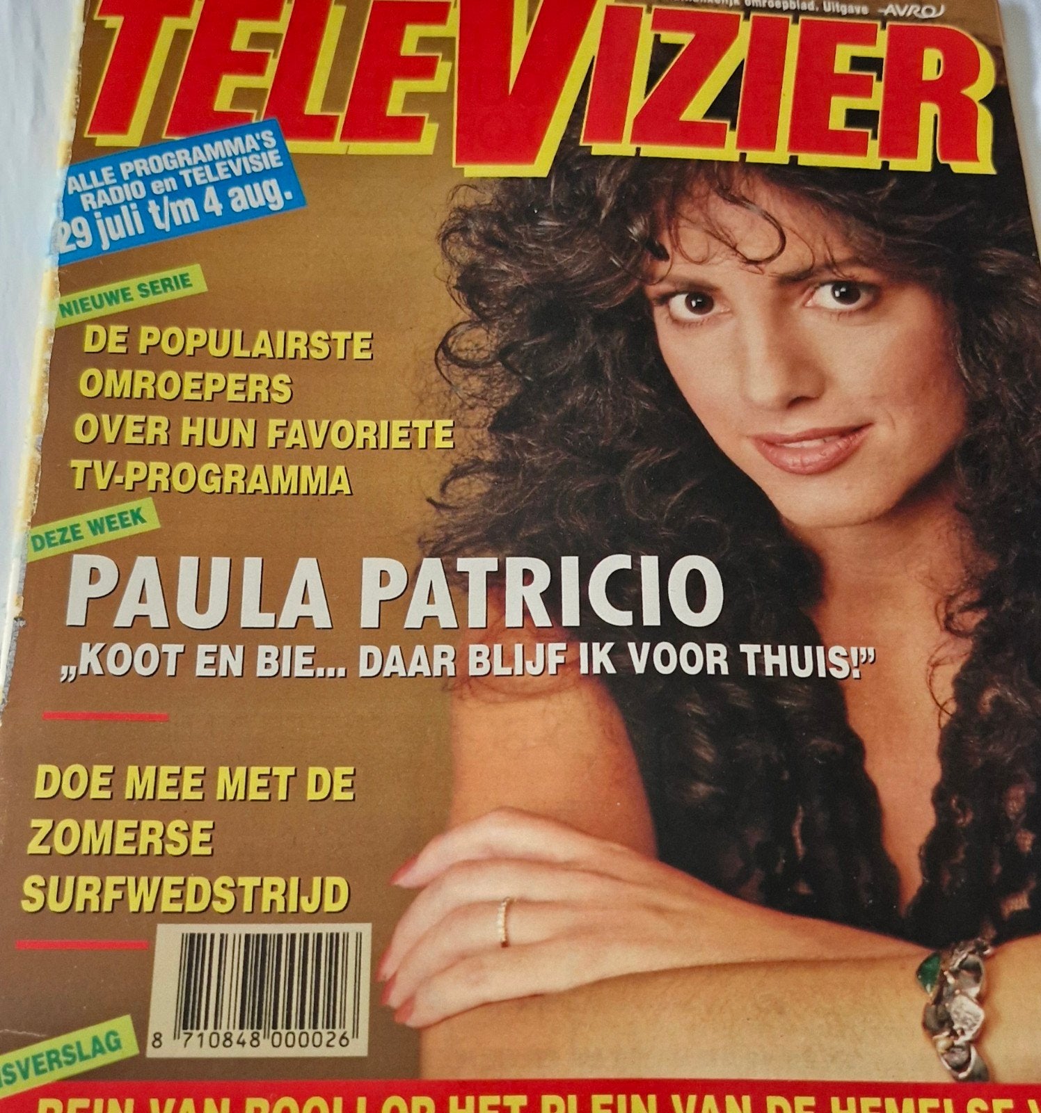 Televizier Magazine 1984 - Paula Patricio, U2, Annie, Boeken, Ophalen of Verzenden, Gelezen, Muziek, Film of Tv