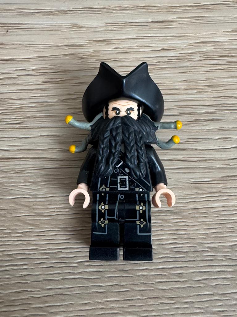 Lego minifiguur poc007 Blackbeard (uit set 4195 of 4192), Ophalen, Lego, Pirates, Zo goed als nieuw