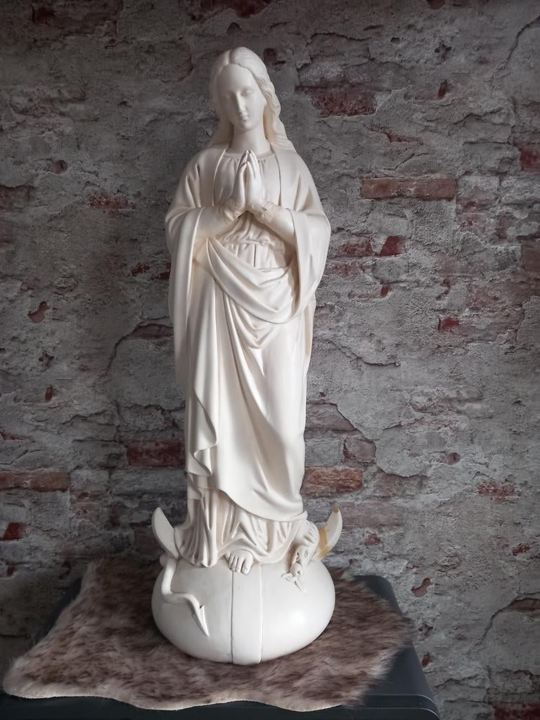 Oud brocant Maria beeld ruim 60 cm, Antiek en Kunst, Antiek | Religie, Ophalen