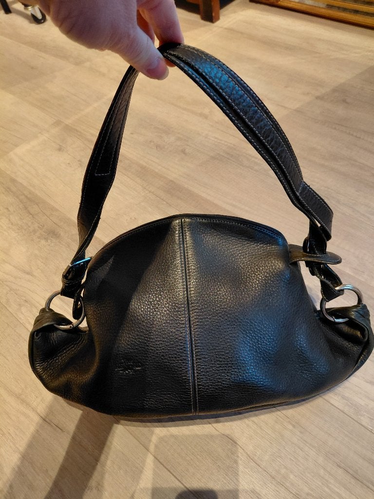 yves renard prachtige lederen handtas, Sieraden, Tassen en Uiterlijk, Tassen | Damestassen, Ophalen of Verzenden, Zo goed als nieuw