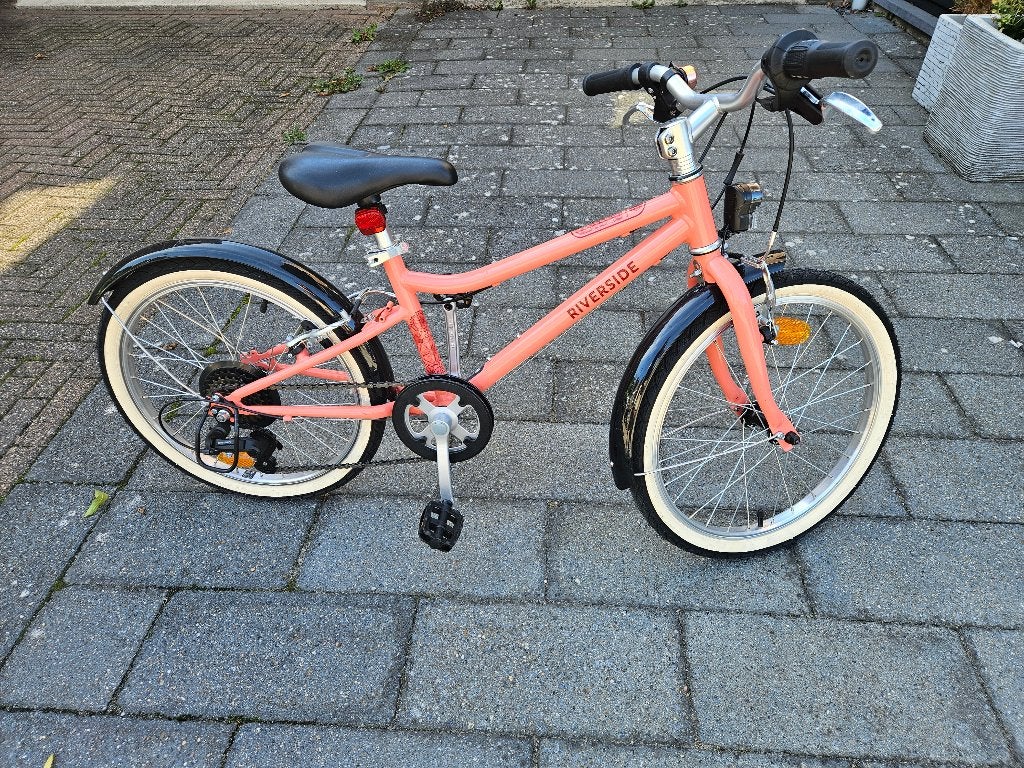Riverside meisjesfiets 20 inch, Ophalen, Velgrem, Versnellingen, Zo goed als nieuw