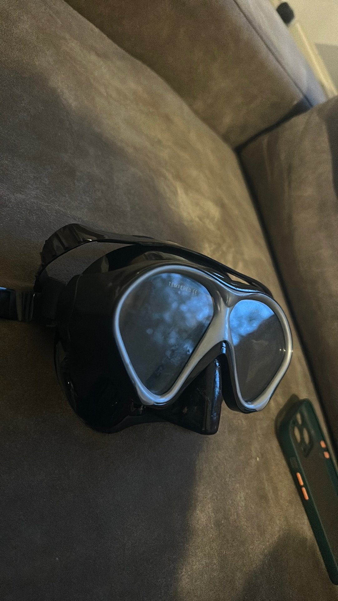 Tempered snorkel/duikbril, Ophalen, Zo goed als nieuw, Duikbril of Snorkel