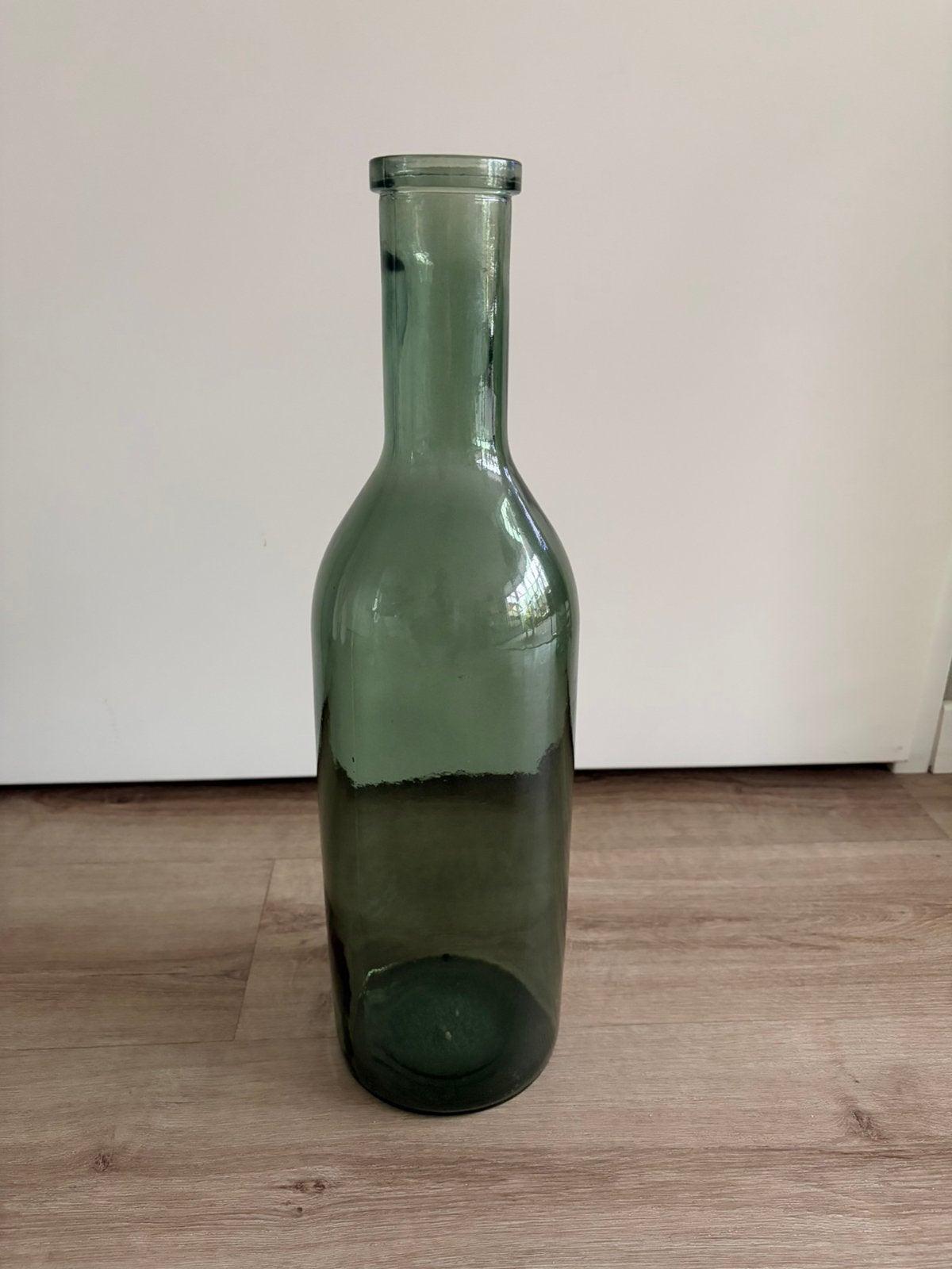 Groene flesvaas van gerecycled glas - 50,5 cm hoog, Ophalen, 50 cm, Gerecycled glas, Glas
