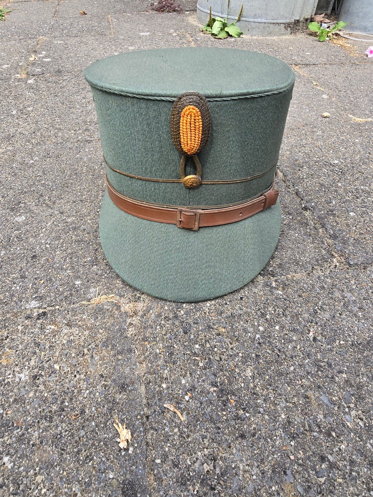 Nederlands voor 1940 officiers kepie mobilisatie, Ophalen of Verzenden, Nederland, Embleem of Badge