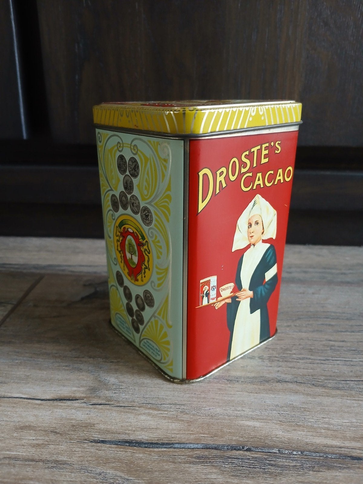 vintage Droste's Cacao blik Haarlem met verpleegster, Verzamelen, Ophalen of Verzenden, Gebruikt, Overige, Droste
