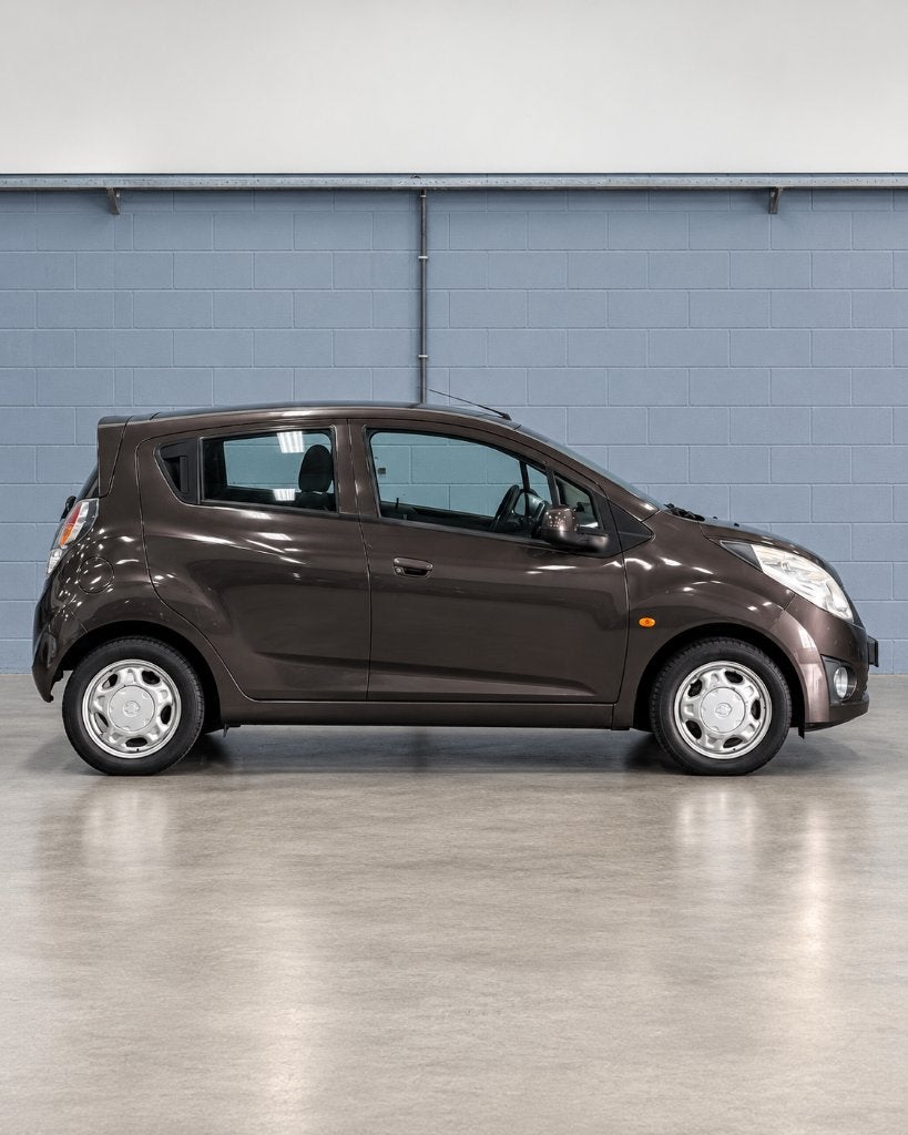 Chevrolet Spark 1.0, Benzine, 4-Cill, Lage Km-stand. Airco., Auto's, Voorwielaandrijving, 839 kg, Zwart, 4 cilinders