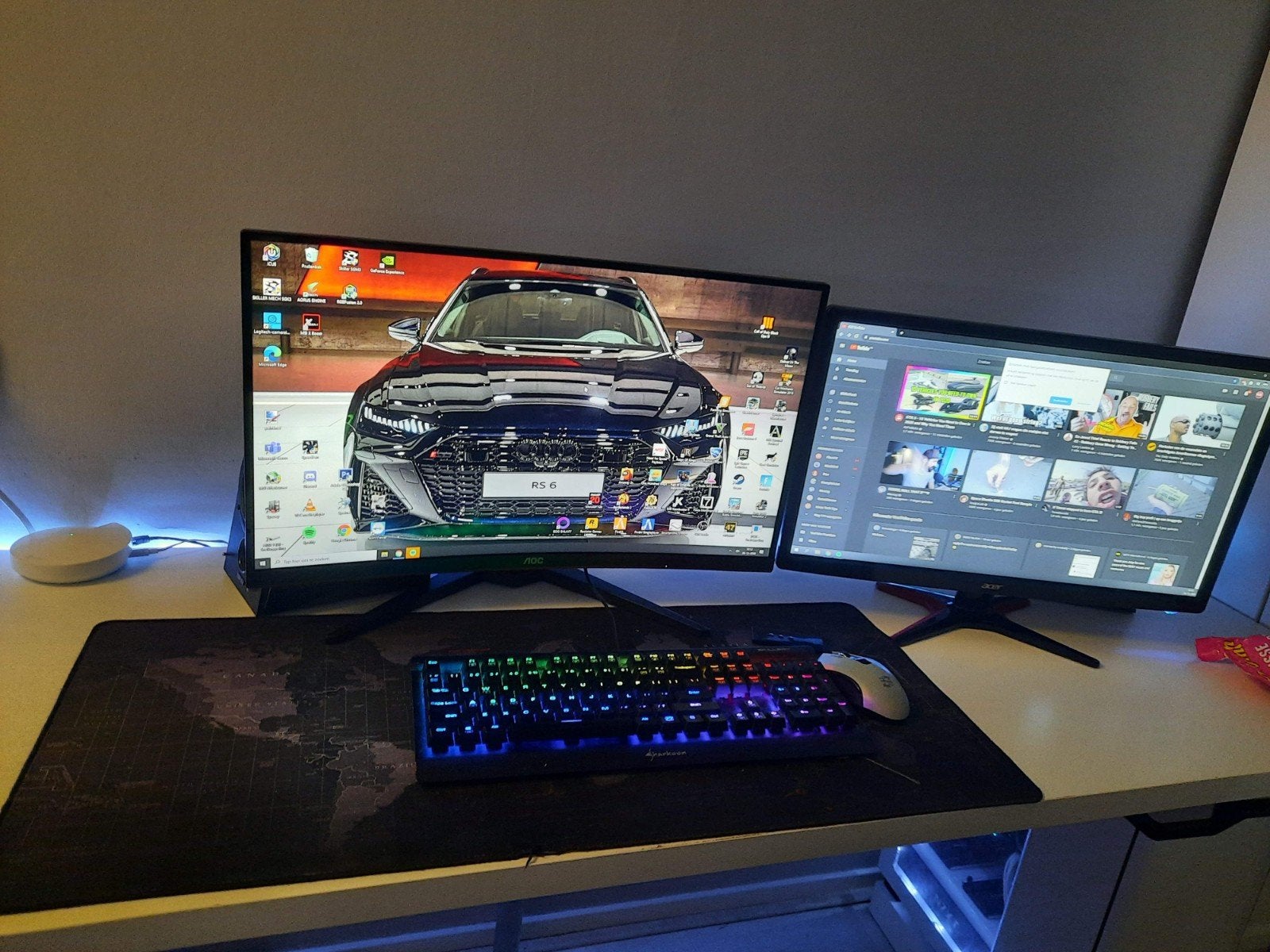 Krachtige game pc met 2 schermen, Computers en Software, Desktop Pc's, Virtual Reality, Zo goed als nieuw, 2 TB, SSD
