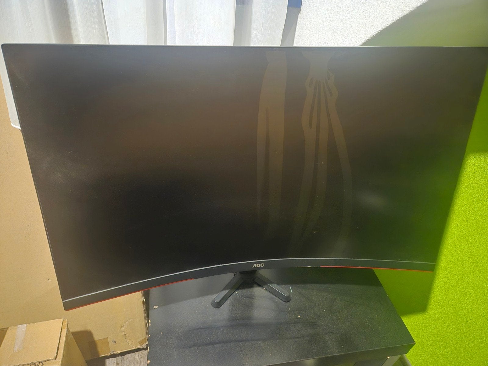 Defecte AOC Curved Monitor - Voor onderdelen of reparatie, Ophalen, Niet werkend, AOC, Curved