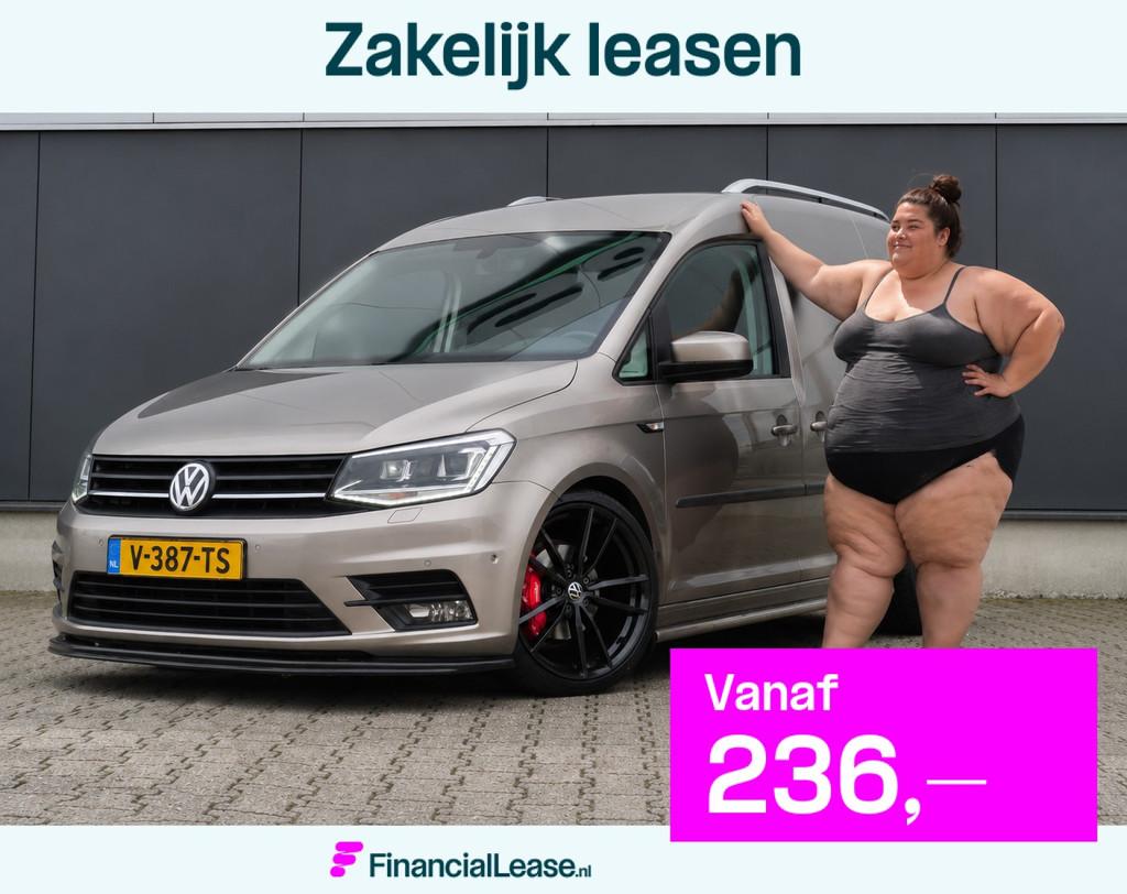 Volkswagen Caddy 2.0TDI DSG LED ACC LEER 2X SCHUIFDEUR PDC S, 4 cilinders, 700 kg, Volkswagen, Beige
