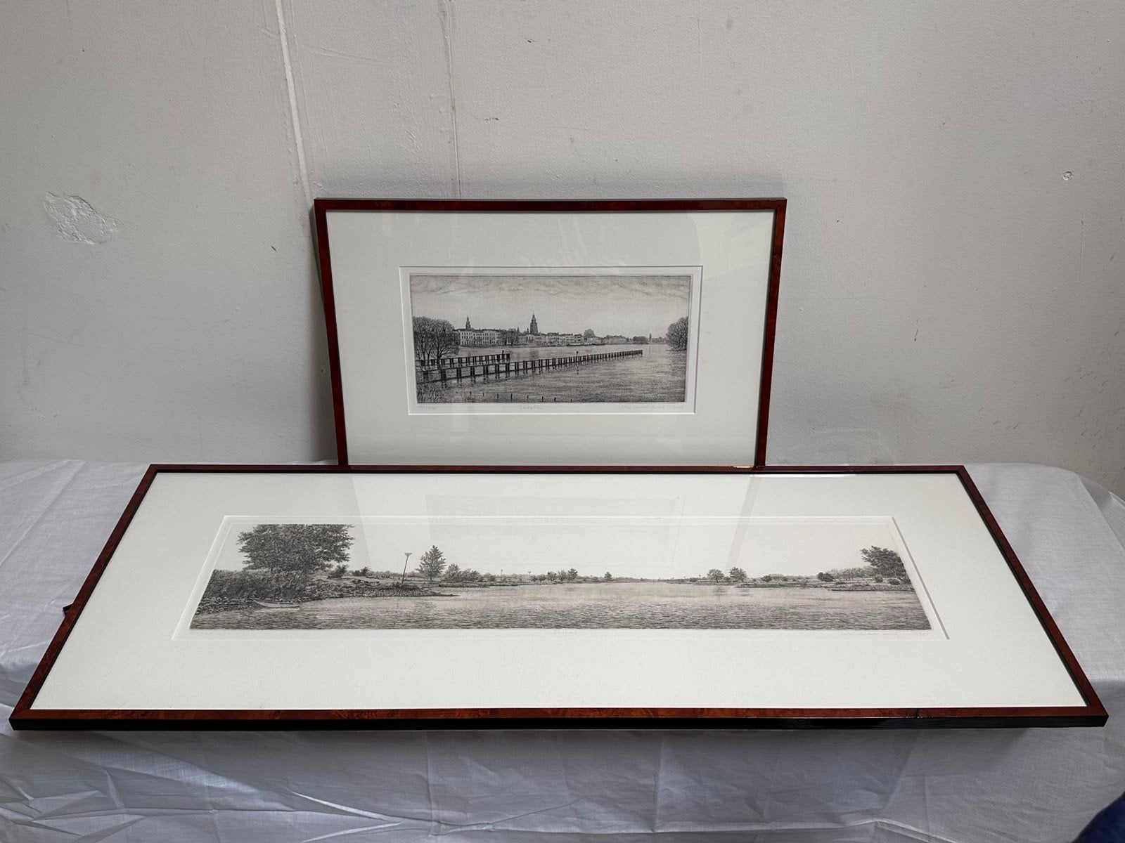 Ets Zutphen Wim van der Meij De IJssel ets, Antiek en Kunst, Ophalen