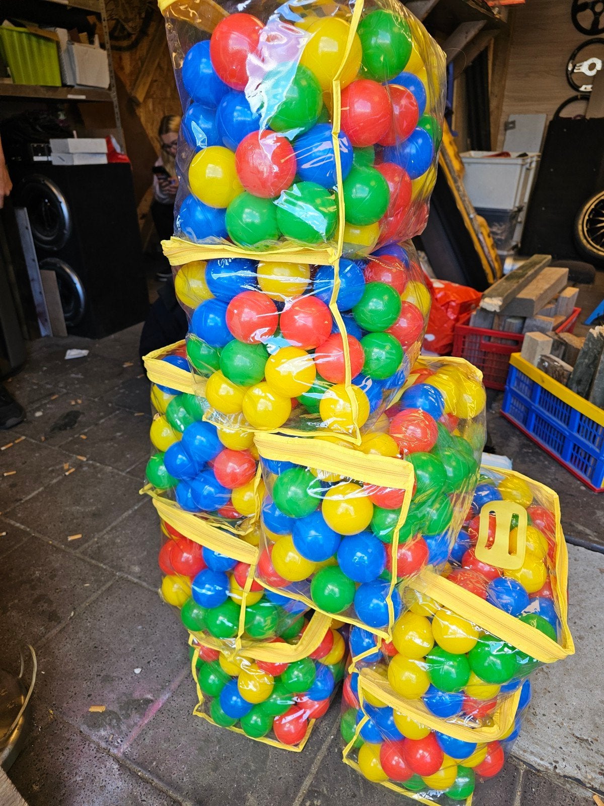 8x 100 ballenbak ballen, Ophalen of Verzenden, Zo goed als nieuw, Overige typen