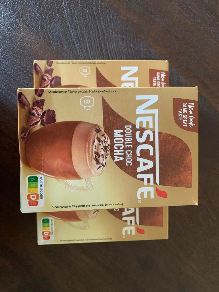Nescafé double choc 3 stuks (bijna gratis) koffie choco, Ophalen of Verzenden, Nieuw
