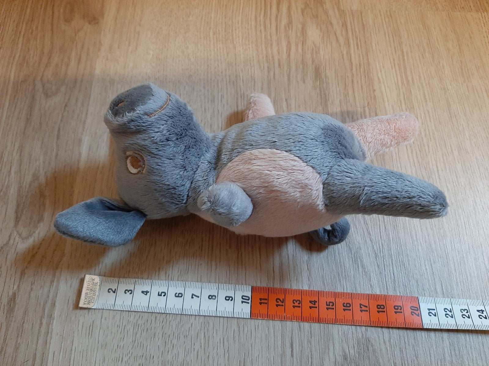 IKEA biggetje knuffel kelgris grijs roze, Ophalen of Verzenden