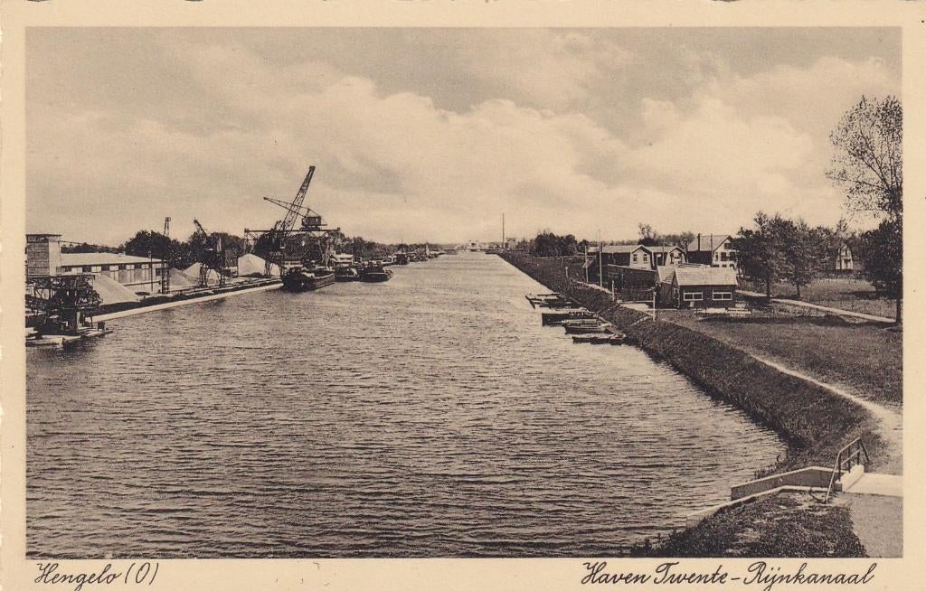 Hengelo, Haven, Scheepvaart., Verzenden, 1920 tot 1940, Ongelopen, Overijssel