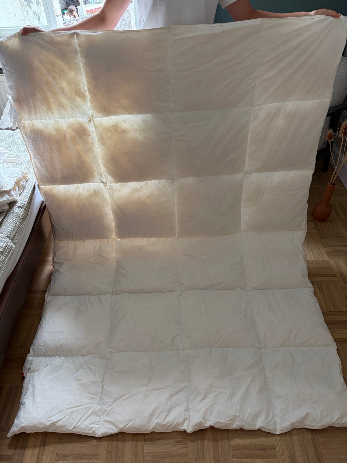 IKEA Dekbed 140x200 - Eenpersoons, Ophalen, Gebruikt, Eenpersoons, Wit