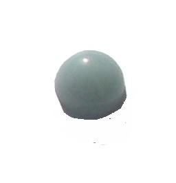 Lichtgrijze cabochon (plaksteen) van 6 mm rond (16 stuks), Verzenden, Nieuw, Overige typen