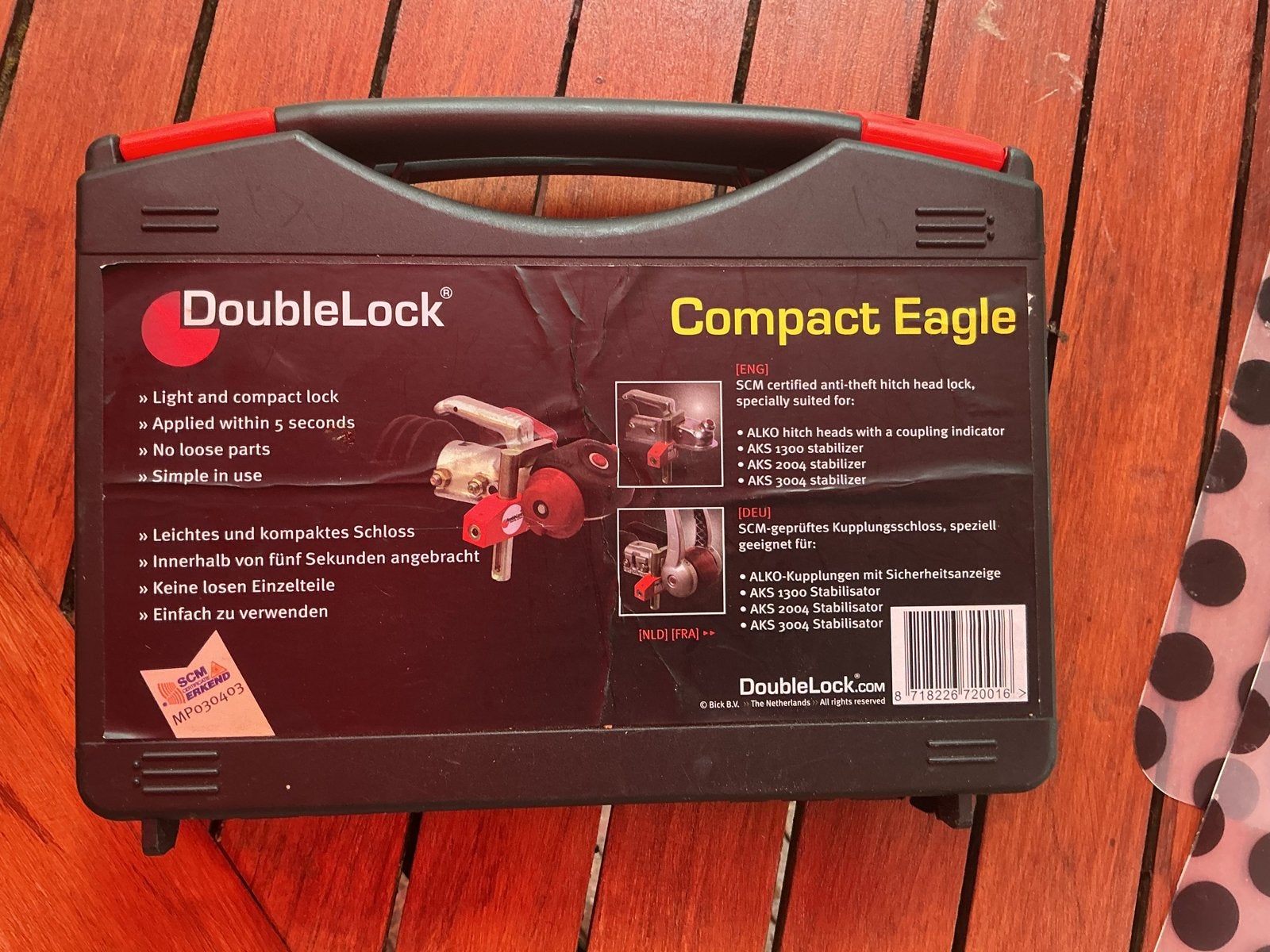 Disselslot DoubleLock Compact Eagle Koppeling, Ophalen, Zo goed als nieuw