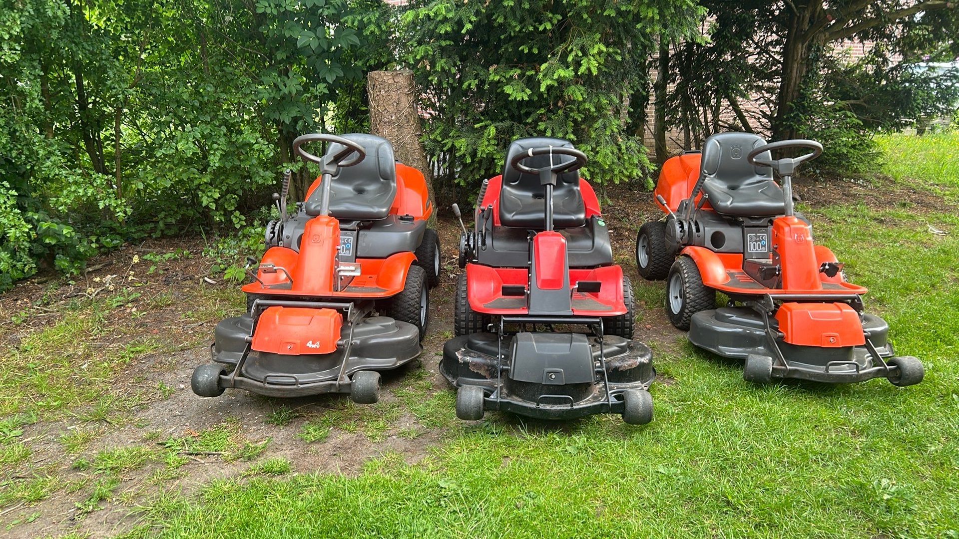 Wegens inruil 3x husqvarna zitmaaier, Tuin en Terras, Grasmaaiers, Gebruikt, 50 cm of meer, Ophalen