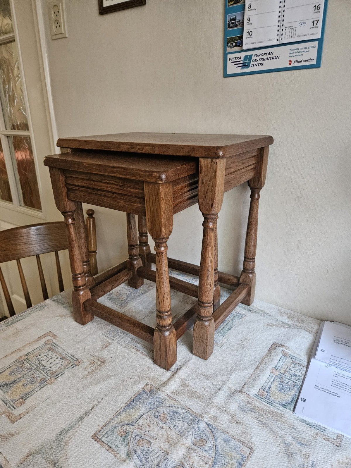 bijzettafel antiek, Ophalen