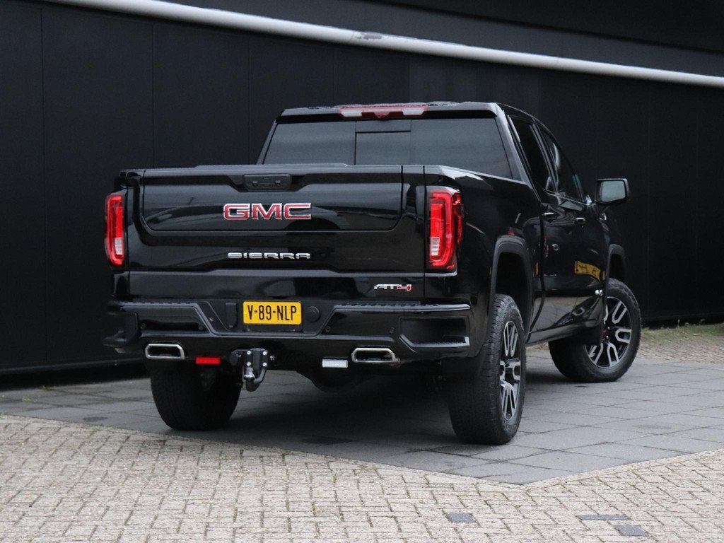 GMC Sierra AT4 6.2 V8 | LEDER | MEMORY | BOSE | TREKHAAK | S, Auto's, GMC, Automaat, Gebruikt, 426 pk, Zwart