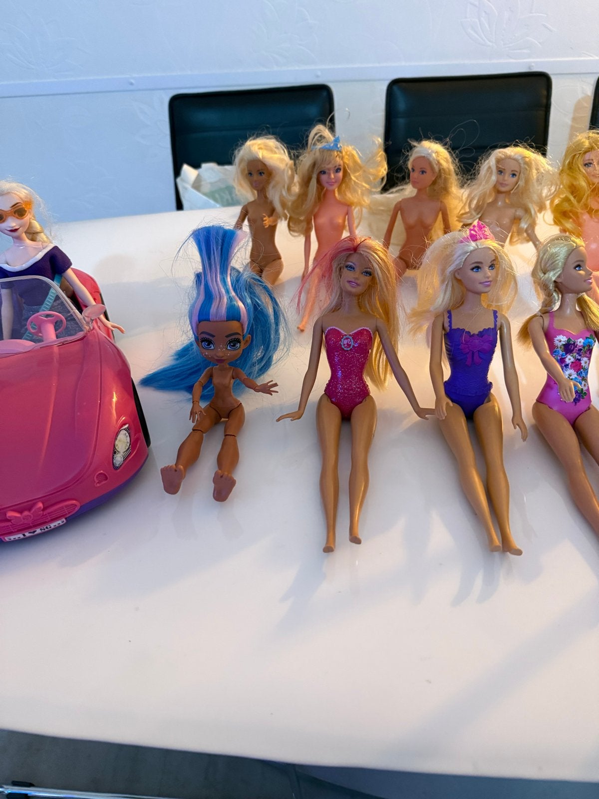 Grote partij Barbie poppen en auto, Ophalen of Verzenden, Gebruikt, Barbie