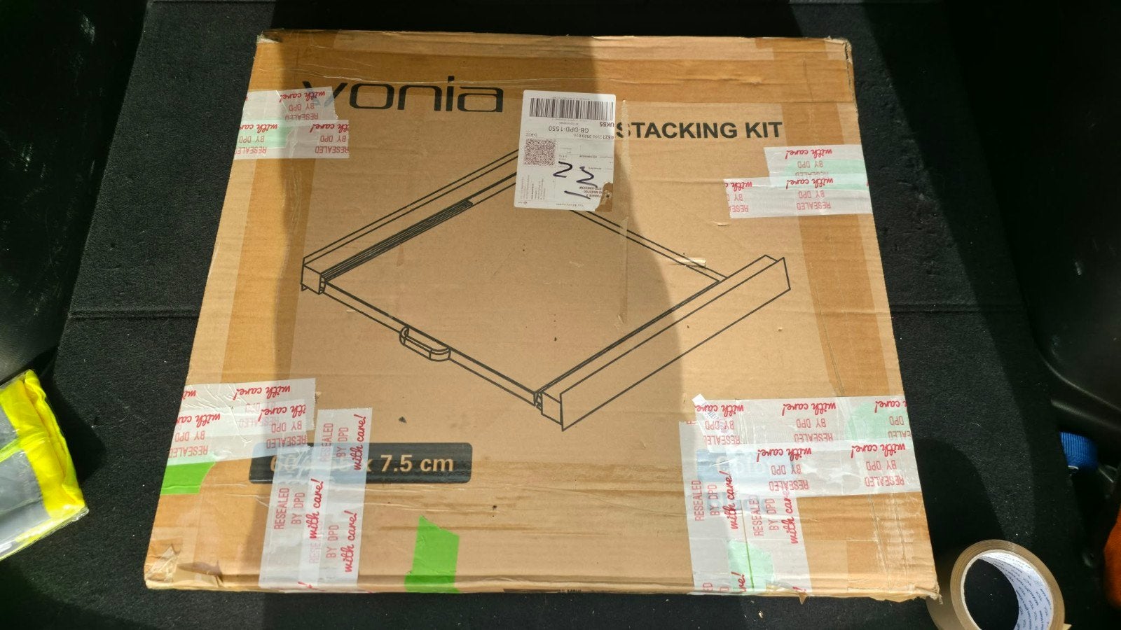 vonia tussenstuk wasmachine/droger met uitschuif plank, Witgoed en Apparatuur, Onderdelen en Toebehoren, Ophalen, Nieuw