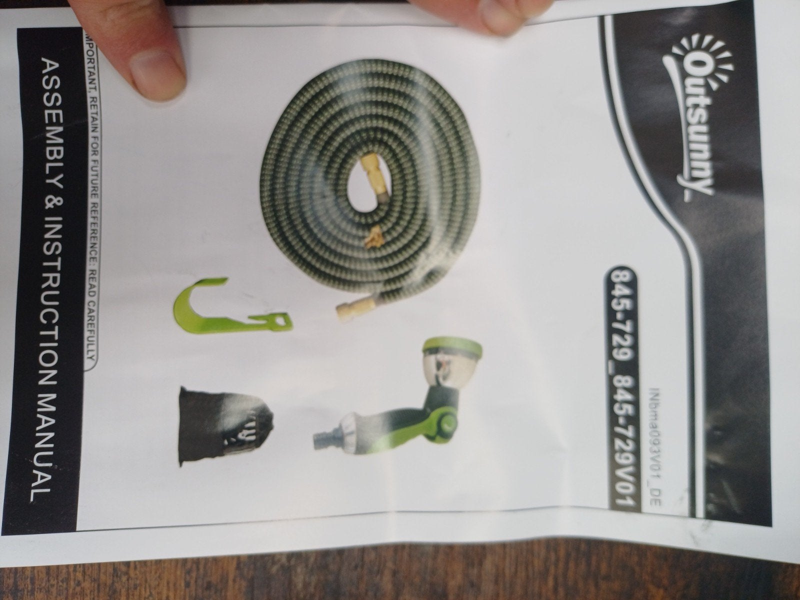 Outsunny Tuinslang Set - in Doos, Ophalen of Verzenden, Zo goed als nieuw, Tuinslang