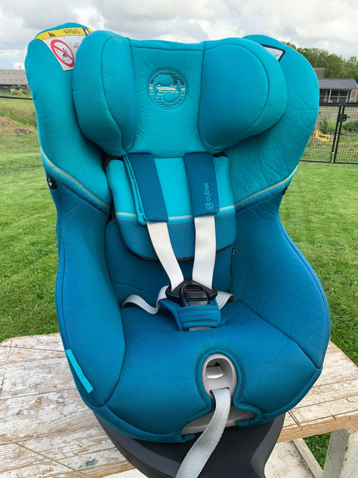 Cybex Sirona S2 i-Size autostoel - turquoise, Gebruikt, Verstelbare rugleuning, Isofix, Ophalen