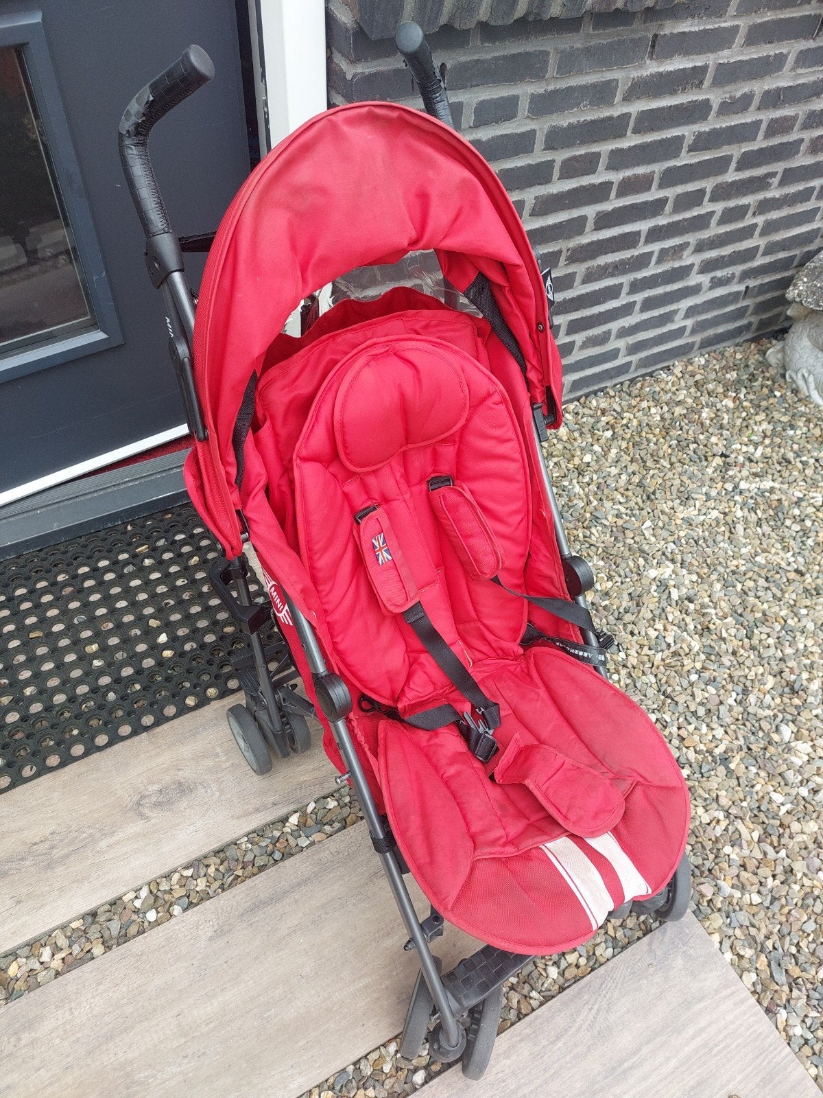 Easywalker Mini buggy rood, Ophalen, Gebruikt, Overige merken, Verstelbare rugleuning
