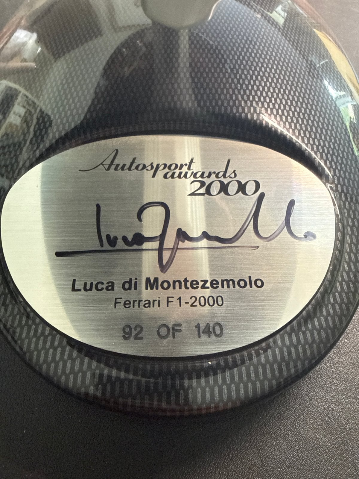 Ferrari F1-2000 Luca di Montezemolo gesigneerd model, Ophalen of Verzenden, Zo goed als nieuw, Auto, Overige merken