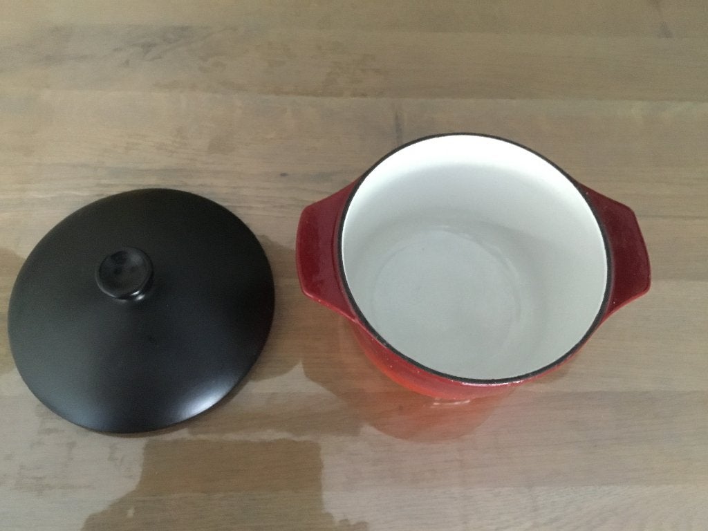 Le creuset pan 17 cm, Gebruikt, Gietijzer, Overige typen, Le Creuset