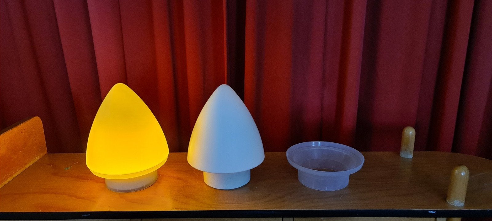 vintage Ikea mushroomlamp Plafondlamp, Ophalen of Verzenden, Zo goed als nieuw, Glas, Mid-century modern