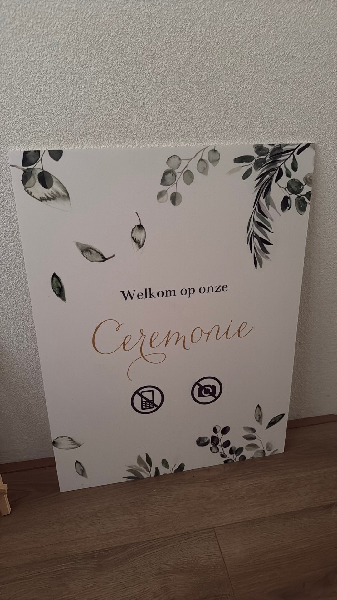 Ceremonie bord- bruiloft, Ophalen of Verzenden, Zo goed als nieuw, Geboorte of Huwelijk