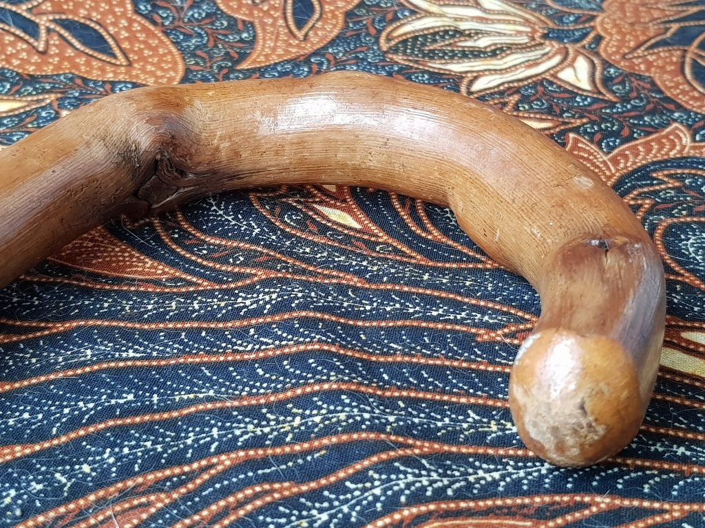 Mooie antieke klassieke Engelse wandelstok van vruchtenhout., Ophalen of Verzenden