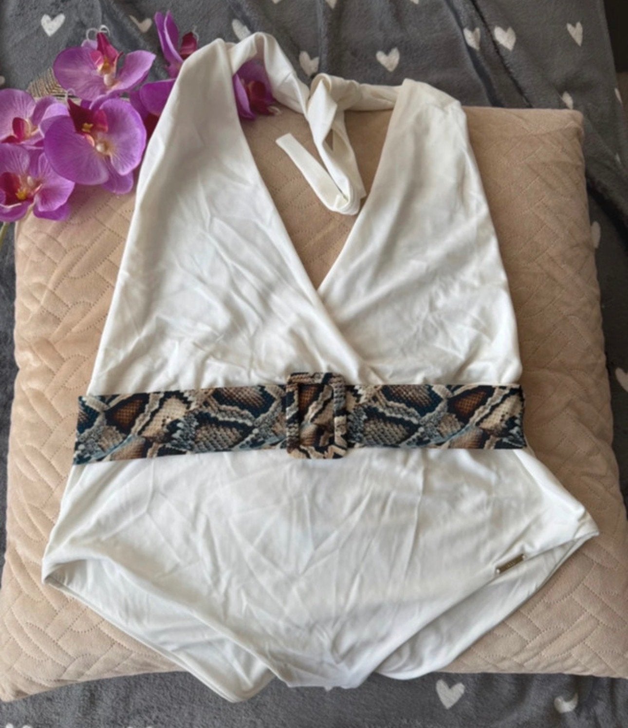 Sapph Halter Badpak - Maat 44 - Nieuw met kaartje, Ophalen of Verzenden, Nieuw, Wit, Badpak