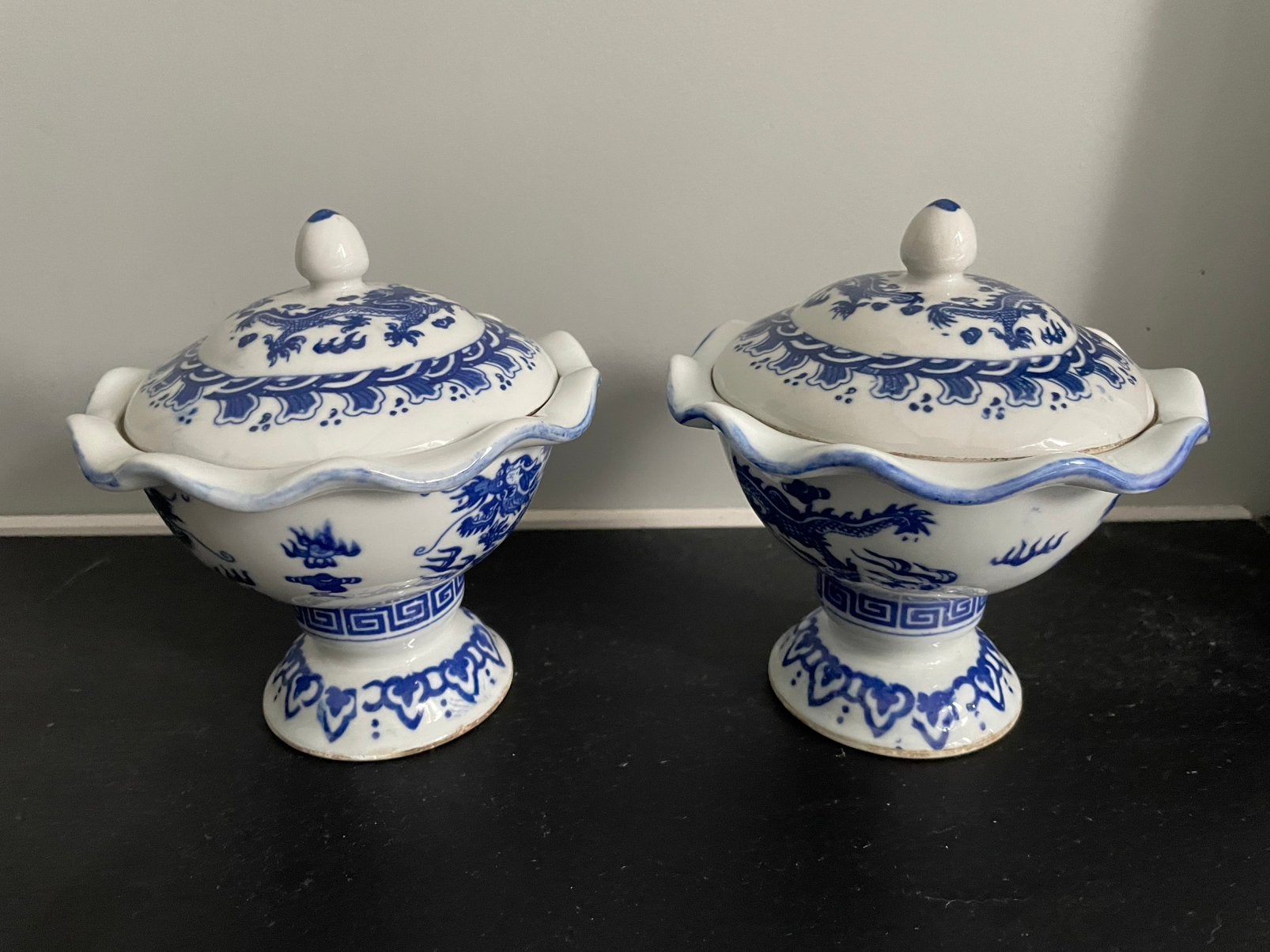 Porseleinen Chinese kommen., Ophalen of Verzenden