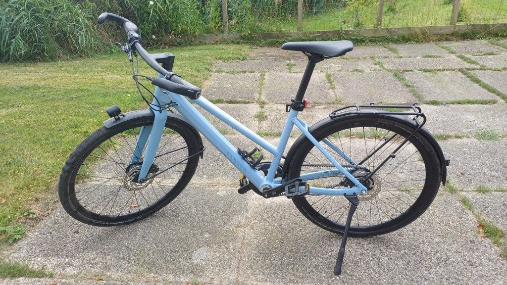 Canyon Commuter Mid-Step 2025 – Eco Blue – Nieuwprijs €1.499, Minder dan 10 versnellingen, 50 tot 53 cm, Schijfrem, Ophalen