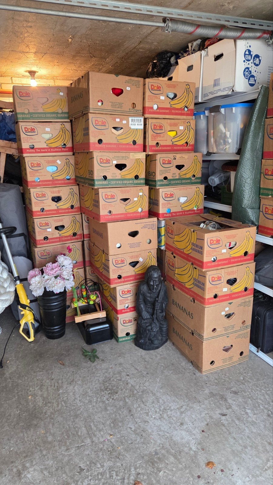rommelmarkt spulletjes, Ophalen
