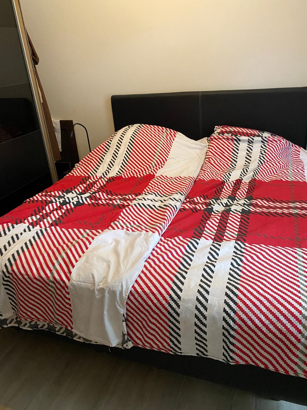 Auping bosxspring 180/200, Huis en Inrichting, Slaapkamer | Boxsprings, Ophalen, Gebruikt, Zwart, Tweepersoons
