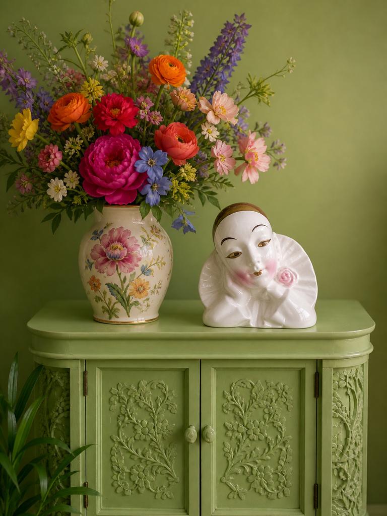 Vintage Pierrot beeldje - Charmante decoratie, Antiek en Kunst, Ophalen of Verzenden