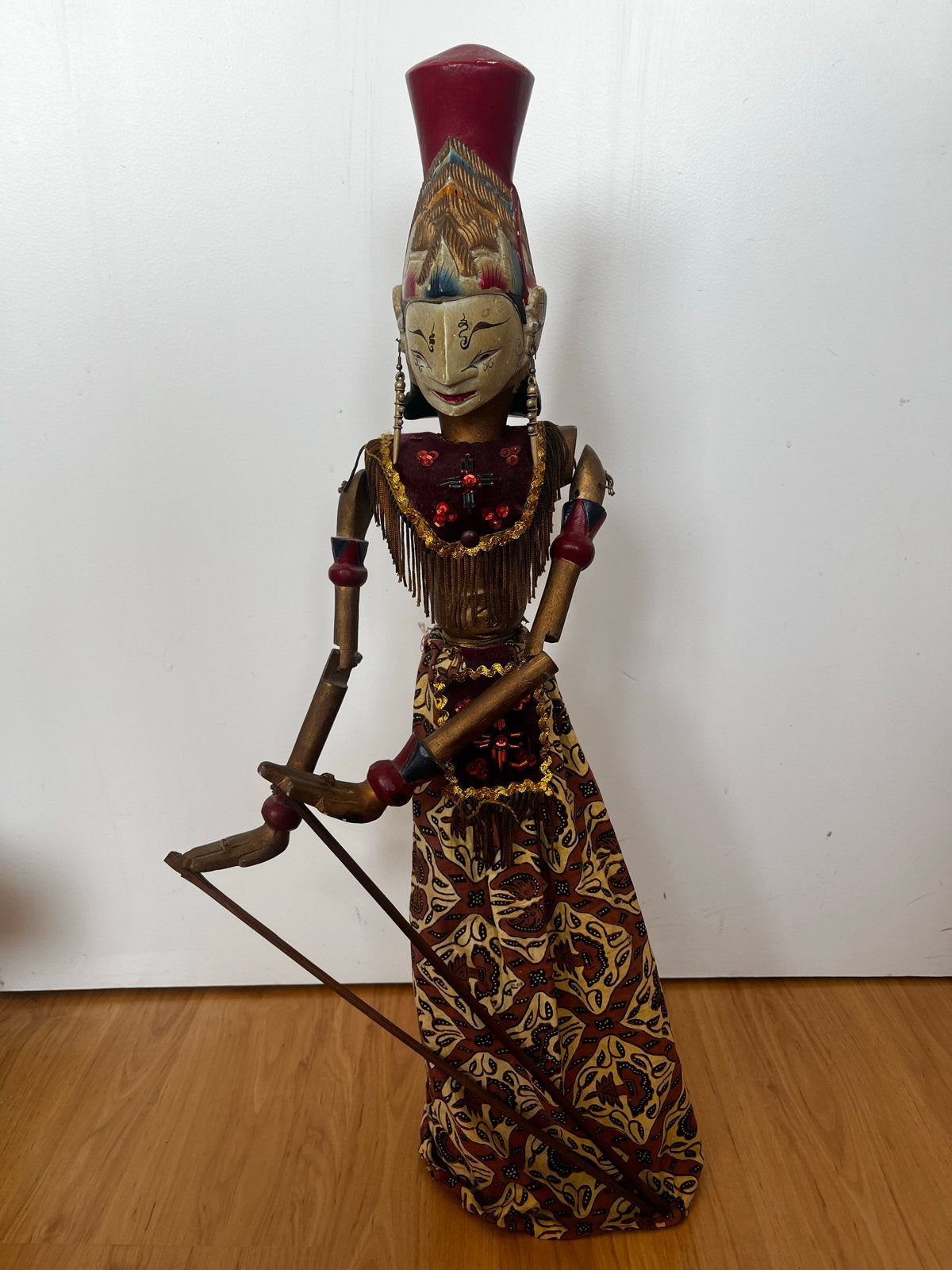 Wajang Golek pop, handgemaakt, Indonesië, 50 - 100 cm, Hout, Vrouw, Overige stijlen