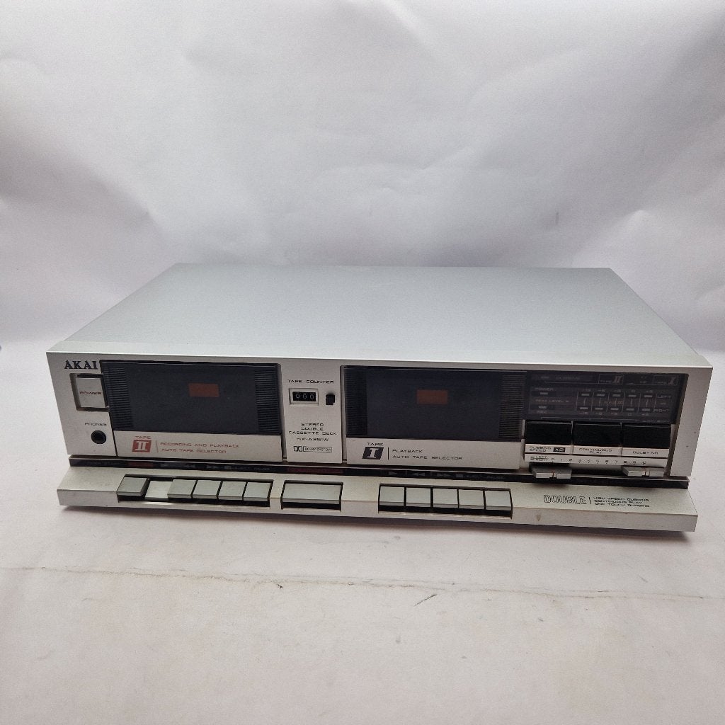 Akai HX-A351w Double cassette deck || Nu Voor Maar €119.99!