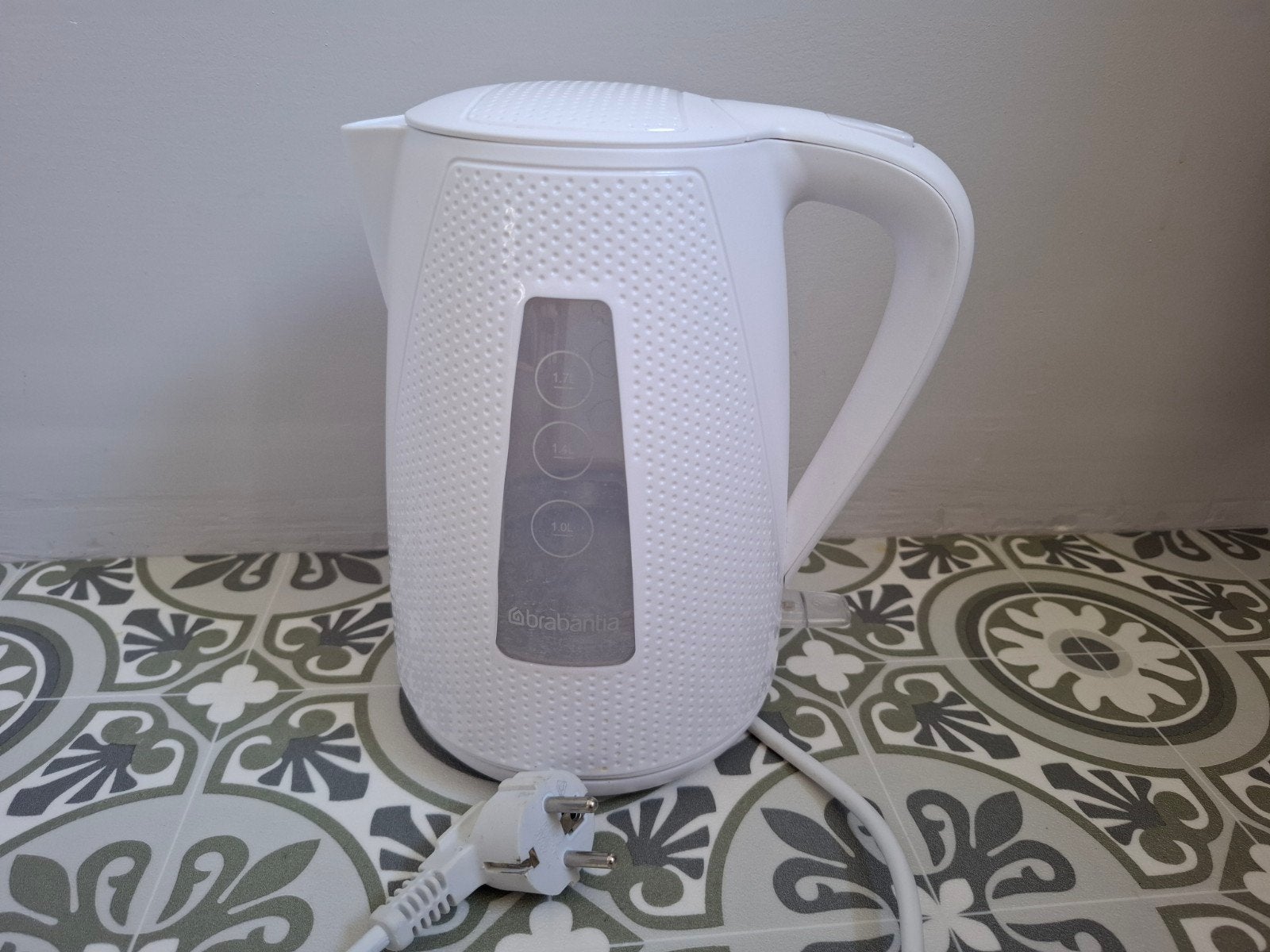Waterkoker Brabantia 1.7 liter, Witgoed en Apparatuur, Waterkokers, 1 tot 2 liter, Ophalen of Verzenden, Zo goed als nieuw