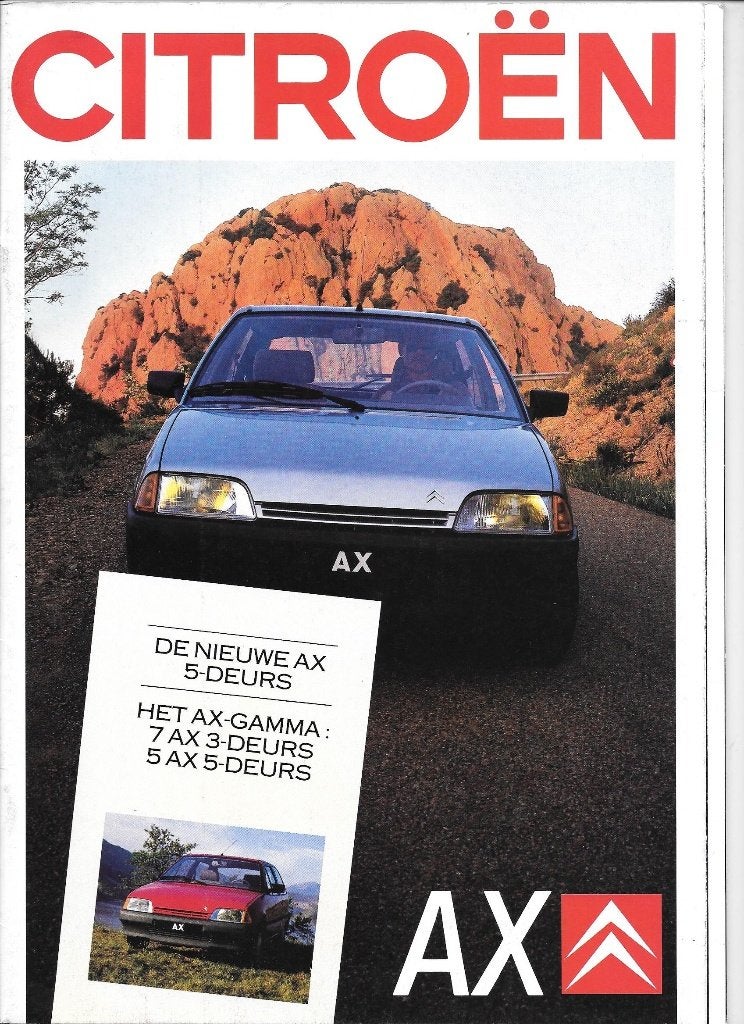 CITROËN AX,  verschillende folders, Ophalen of Verzenden, Zo goed als nieuw, Citroën