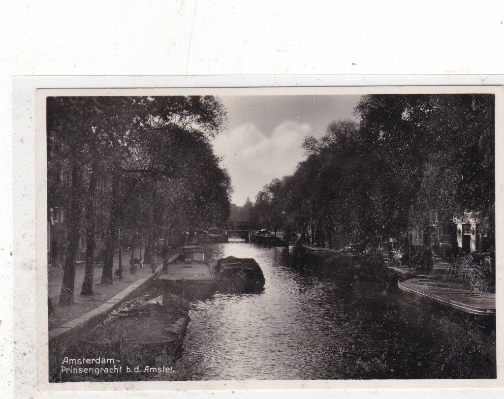 Amsterdam-Prinsengracht b.d. Amstel circa 1940, Ophalen of Verzenden, 1920 tot 1940, Ongelopen, Noord-Holland