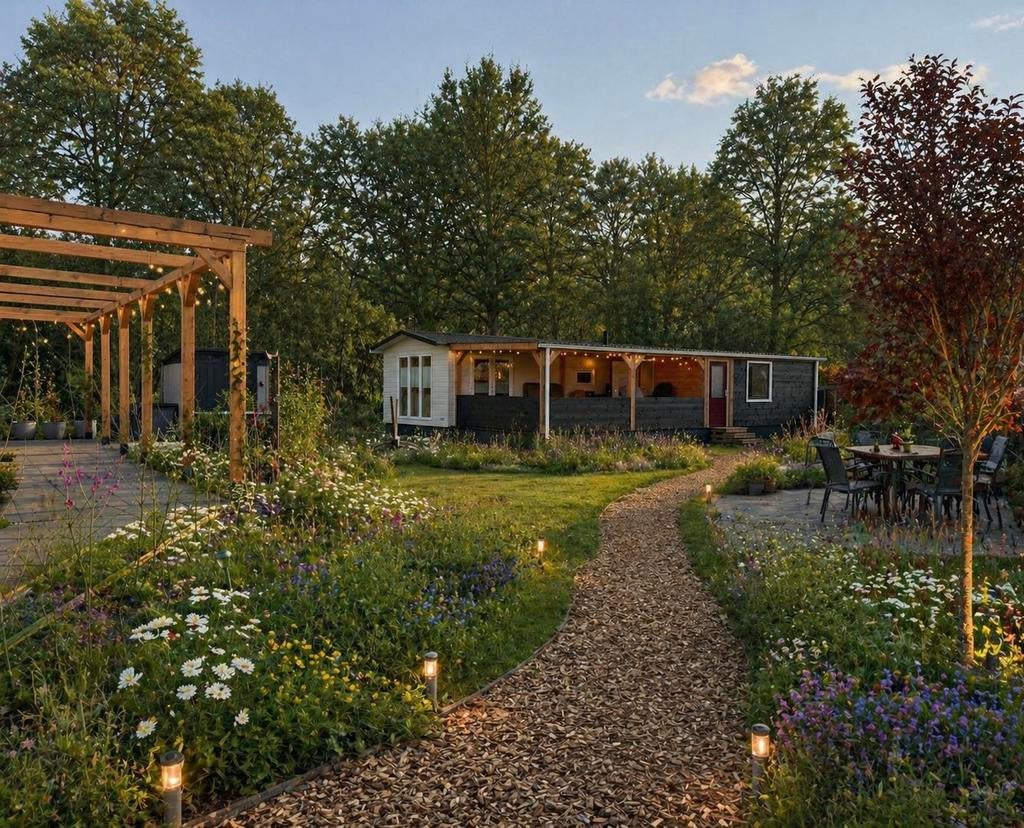 Prachtig Chalet Op Staanplaats in Balkbrug PRIJS VERLAAGD !!, Caravans en Kamperen, Stacaravans, Tot en met 6