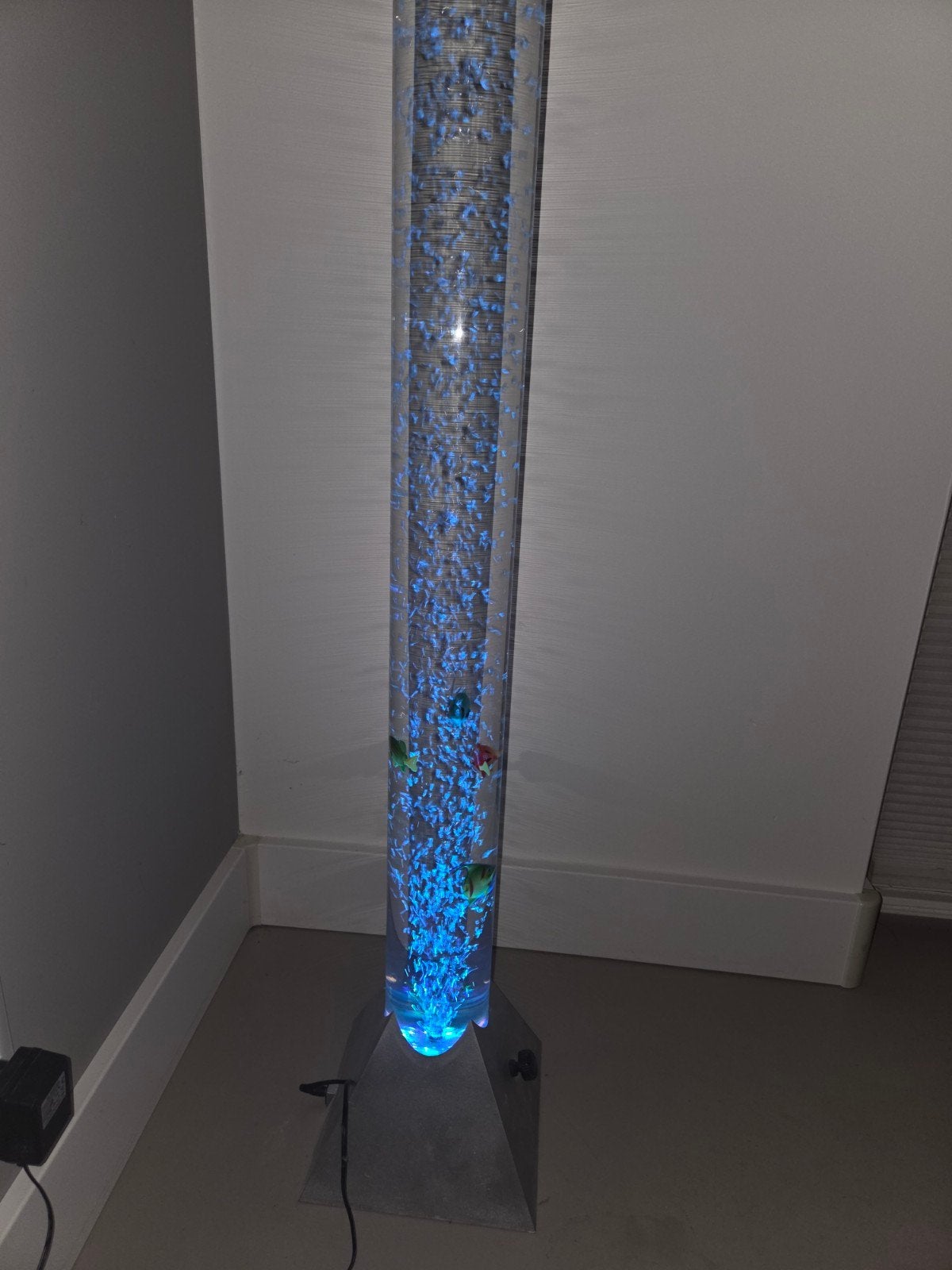 Sfeervolle Bellenlamp met Kleurverandering en Vissen, Ophalen, Kunststof, Overige fittingen, Zo goed als nieuw