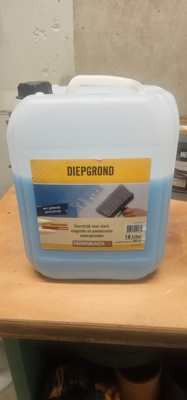 HORNBACH Diepgrond 7 liter - Zo goed als nieuw, Ophalen, 5 tot 10 liter, Blauw, Verf