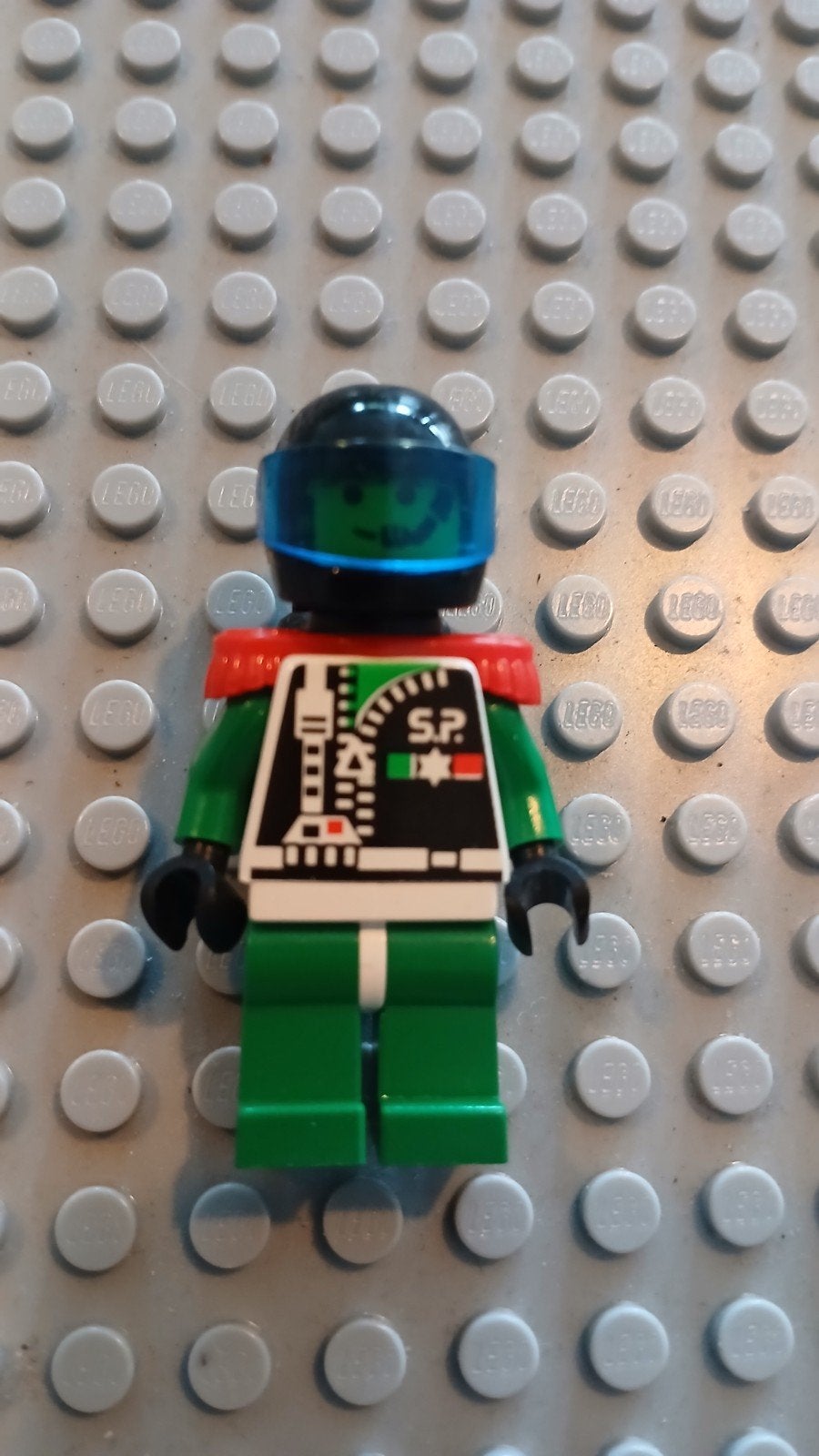 LEGO Space Police 2 Hoofd (Kapitein Magenta) Minifiguur, Inclusief minifiguren, Gebruikt, Lego, Ophalen of Verzenden